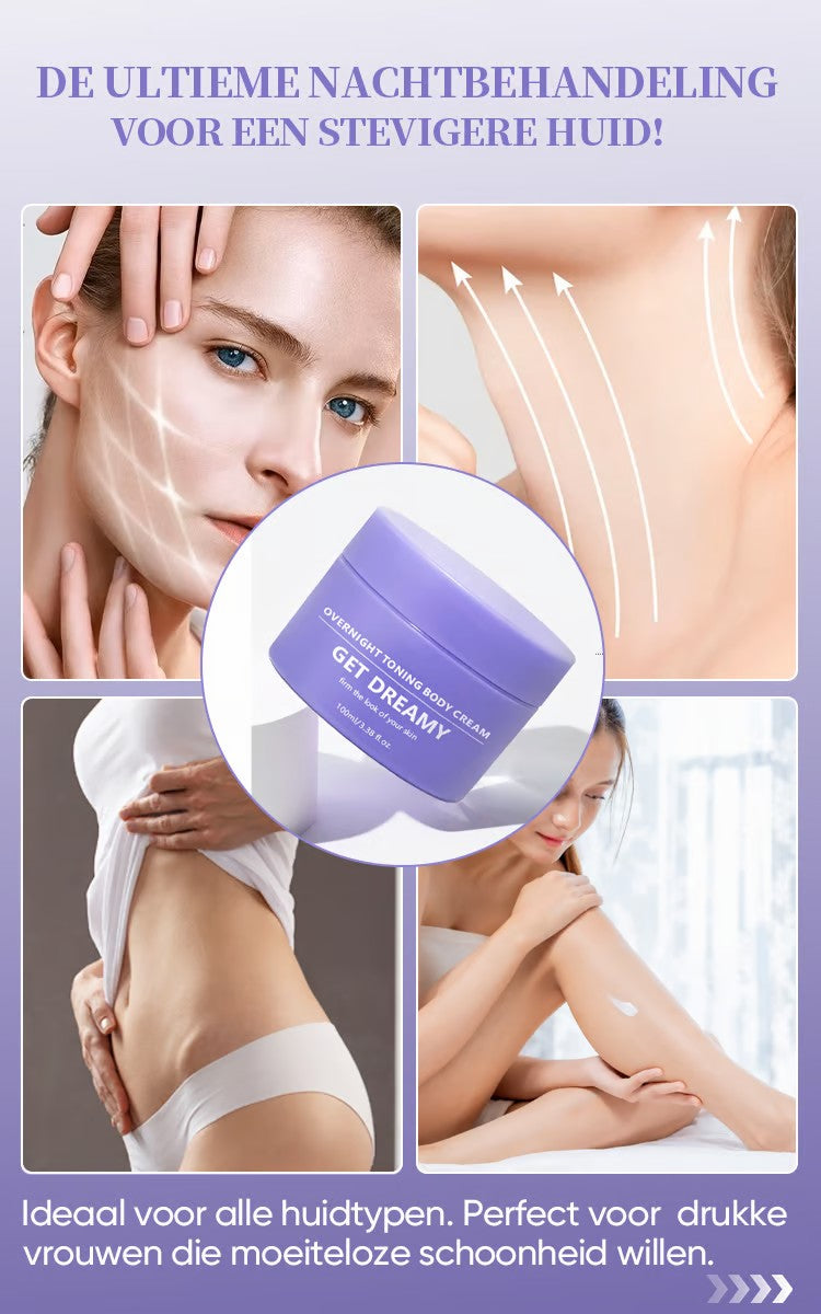 DreamCream | Strakkere, gladdere huid terwijl je slaapt | 1+1 gratis
