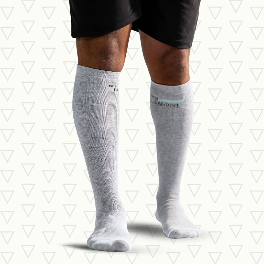 Premium Bamboo Compression Socks with Grip
