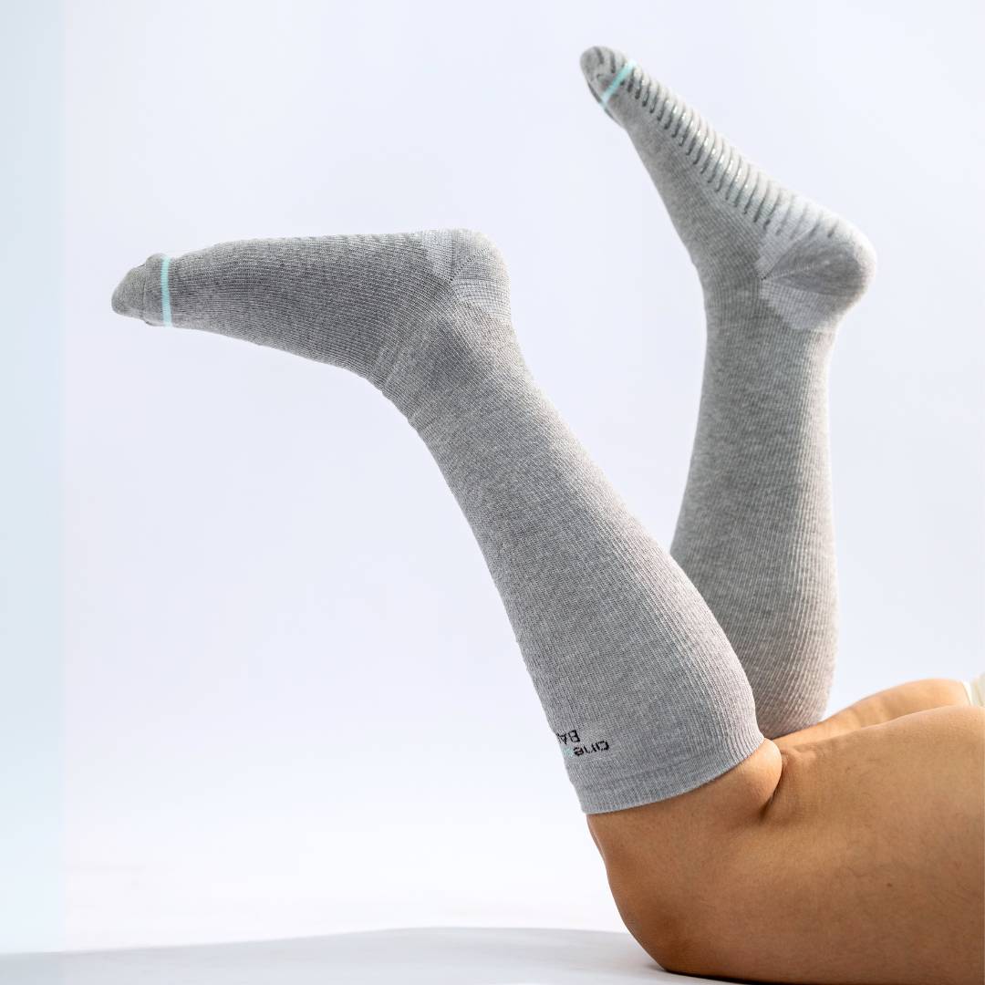 Premium Bamboo Compression Socks with Grip