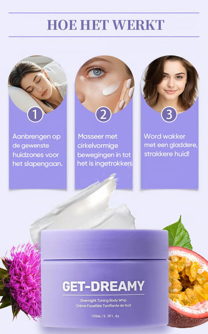 DreamCream | Strakkere, gladdere huid terwijl je slaapt  | 1+1 gratis