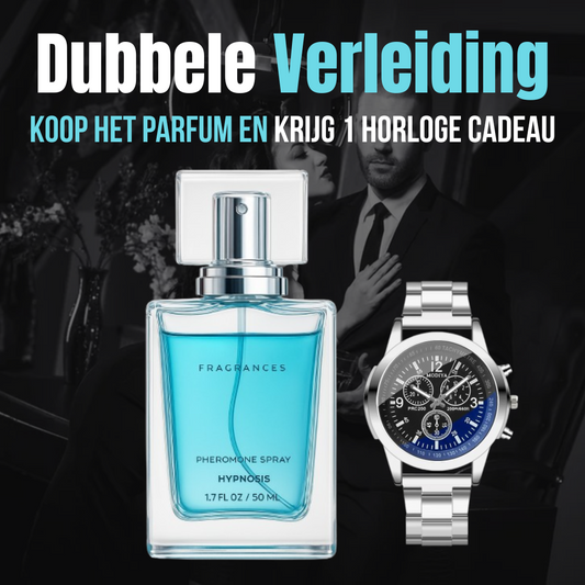 Parfum met Feromonen - De geur die hoofden draait. Gratis horloge inbegrepen