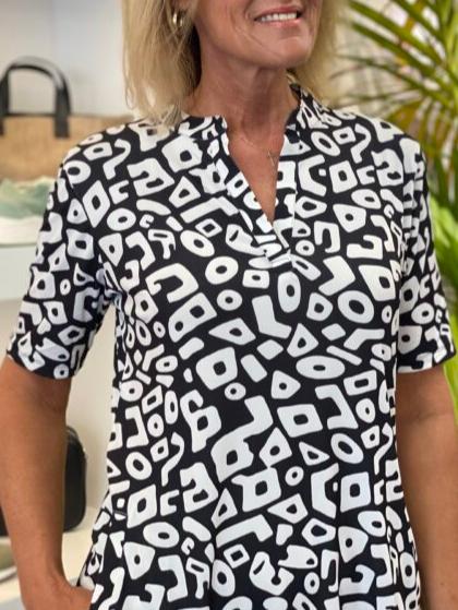 Roxy | V-hals jurk met halve mouw