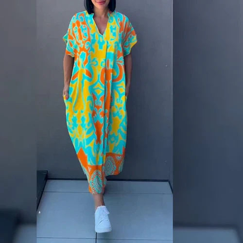 Elena™ – Elegante Bloemenjurk |  De Jurk Die Jou Laat Stralen!